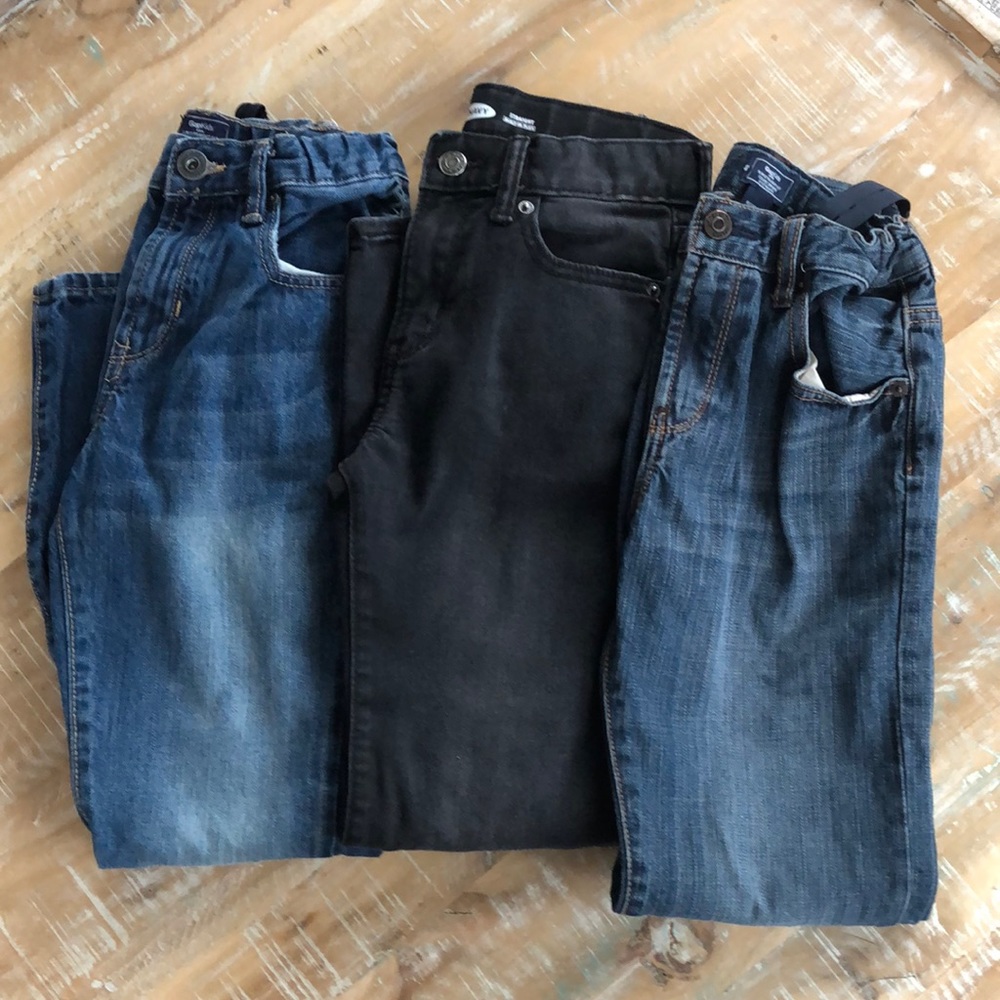 2 GAP/1 Old Navy straight leg, adjustable waist
